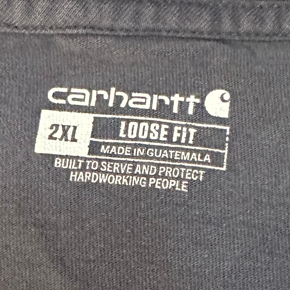 Carhartt Men's 2XL Short Sleeve Loose Fit‎ T Shirt Gray Pocket Work Shirt - Picture 6 of 7